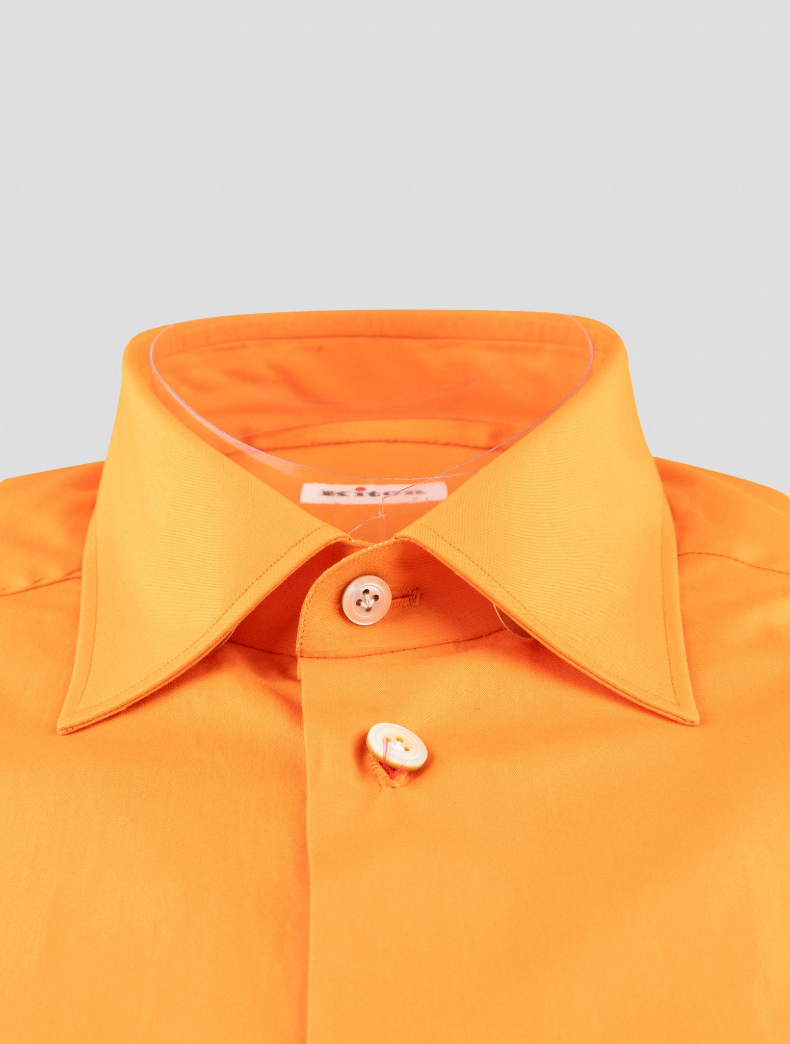 Kiton Orange Cotton Shirt