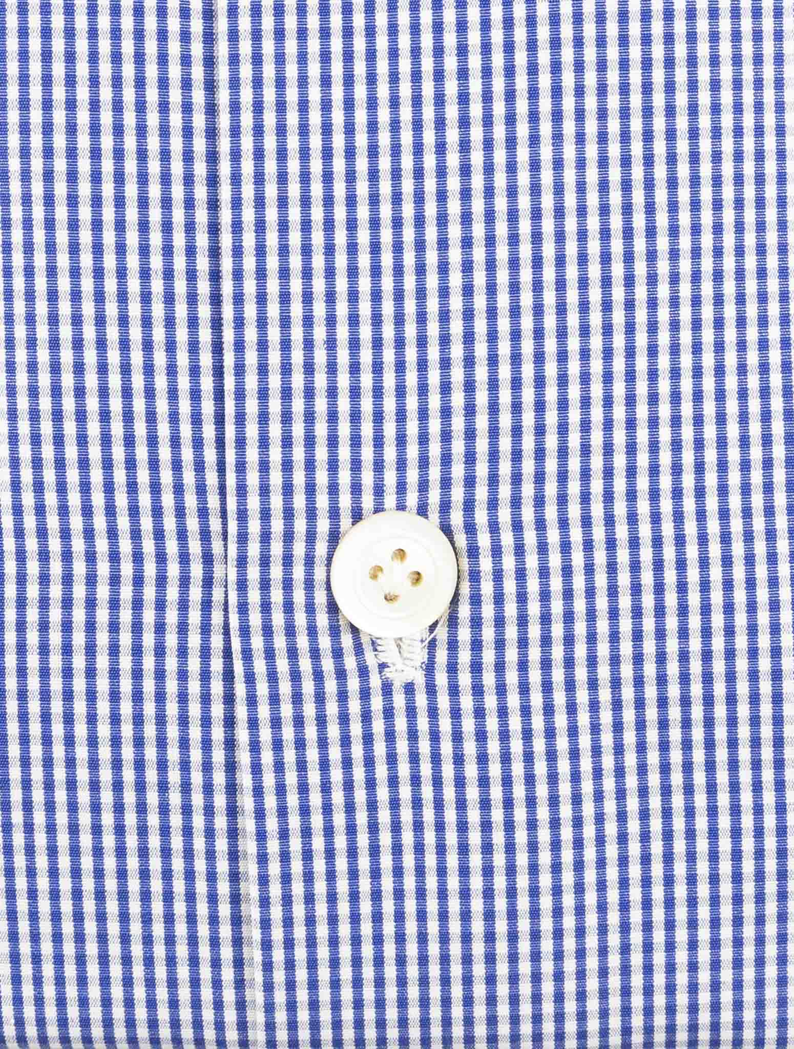 Kiton Blue Cotton Shirt
