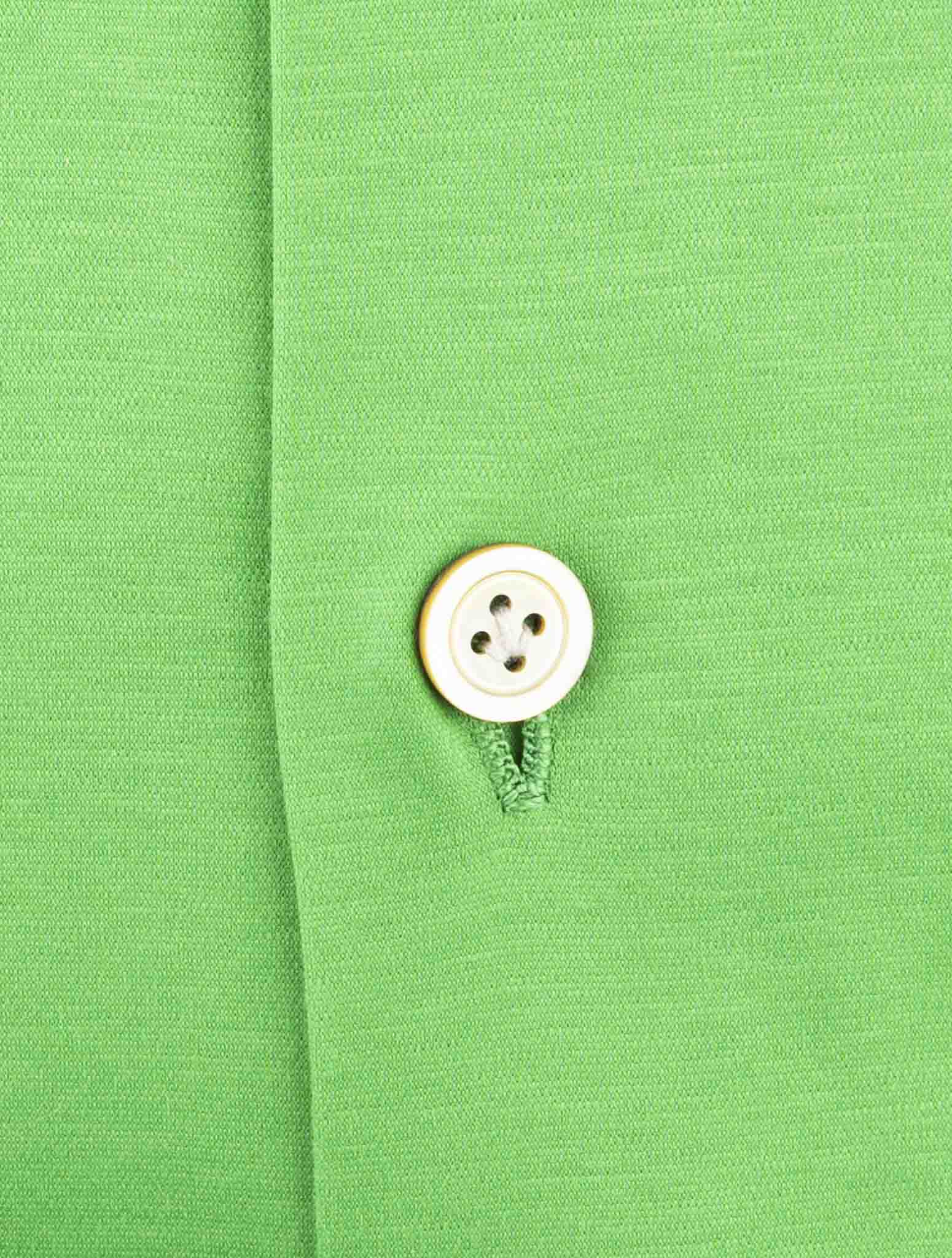 Kiton Green Cotton Shirt