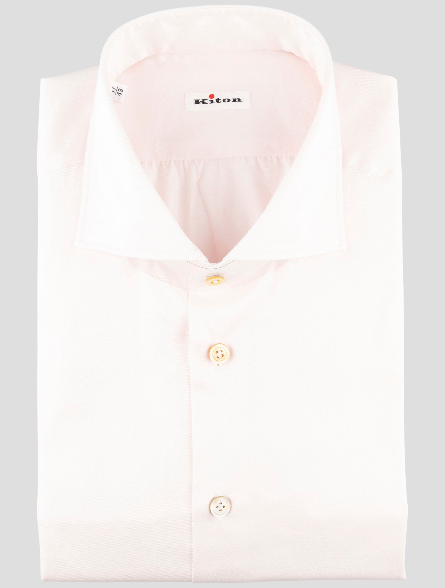 Kiton White Cotton Shirt