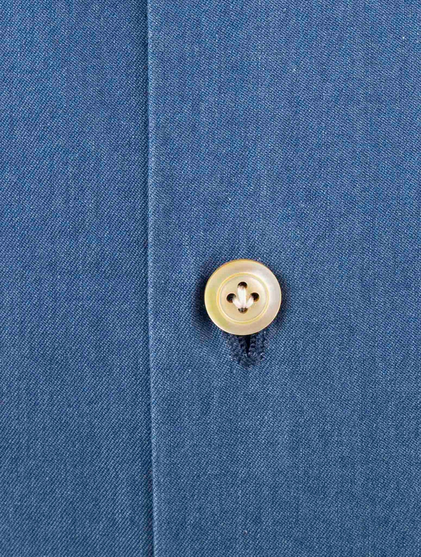 Kiton Blue Cotton Shirt