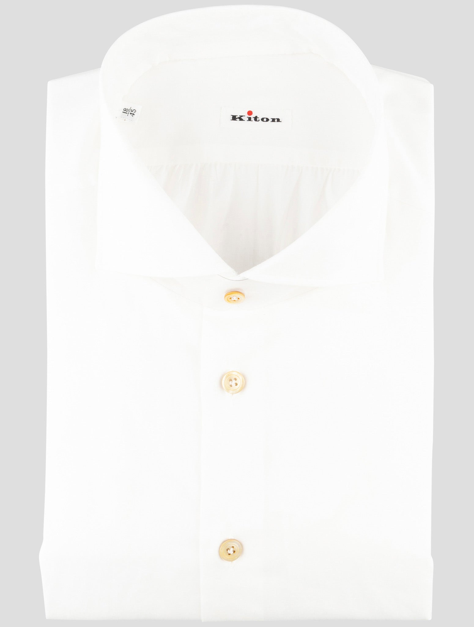 Kiton White Cotton Shirt