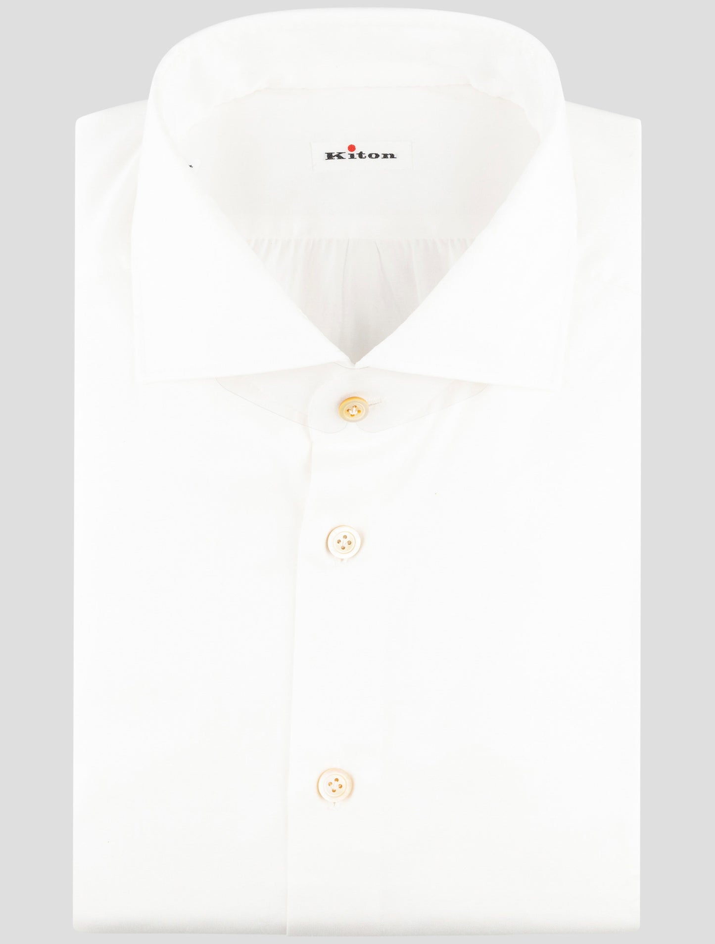 Kiton White Cotton Shirt