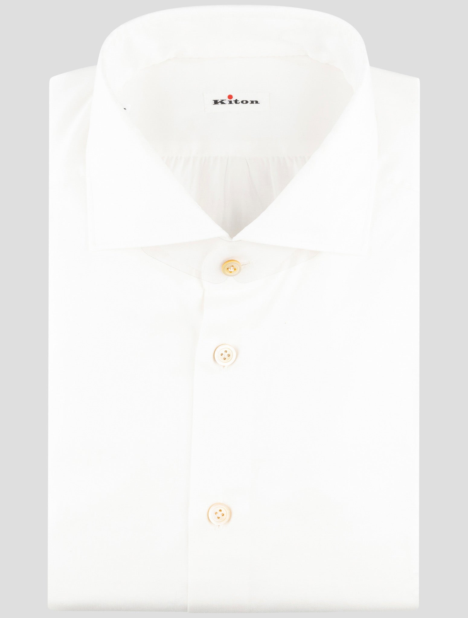 Kiton White Cotton Shirt