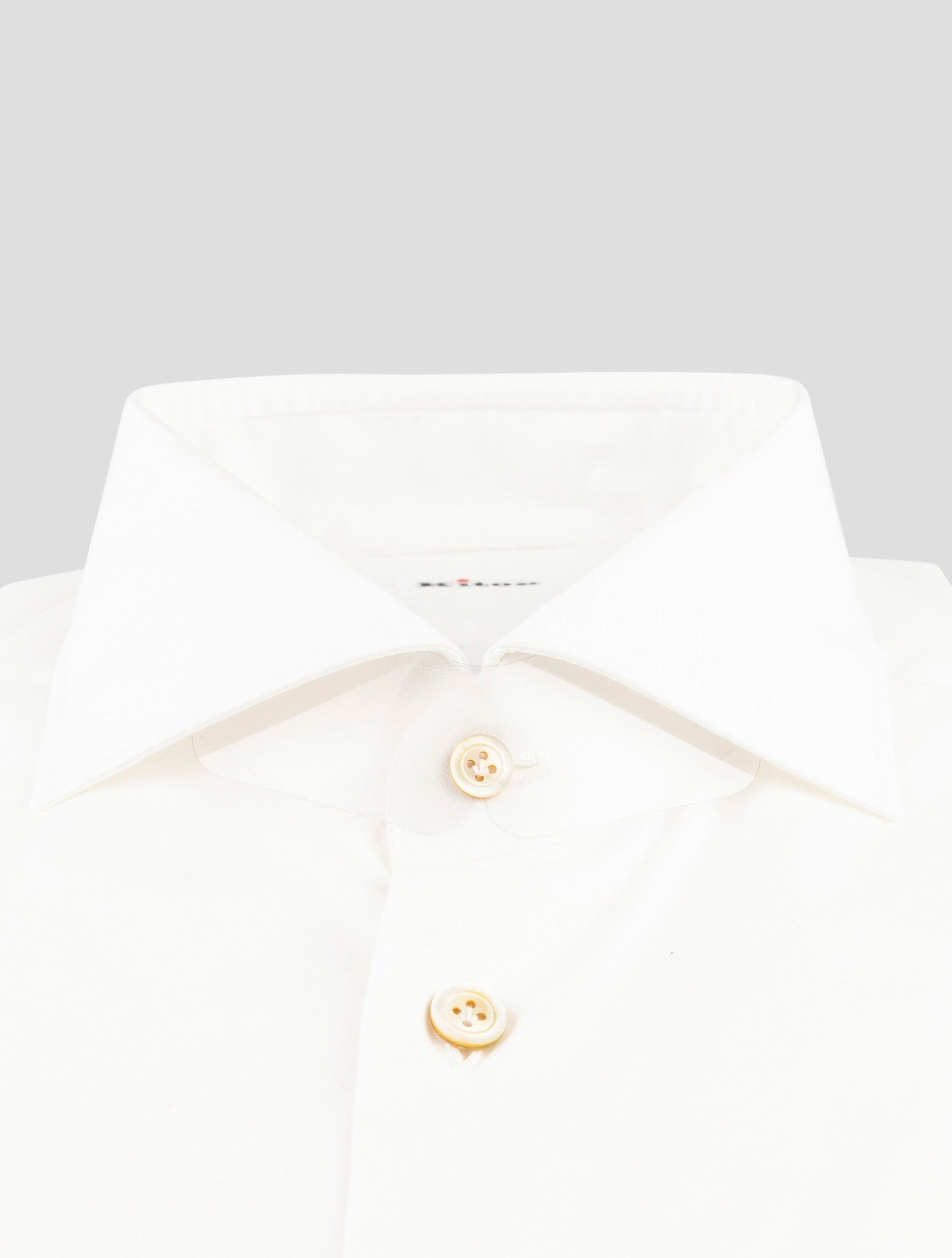 Kiton White Cotton Shirt