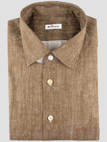 Kiton Brown Cotton Shirt
