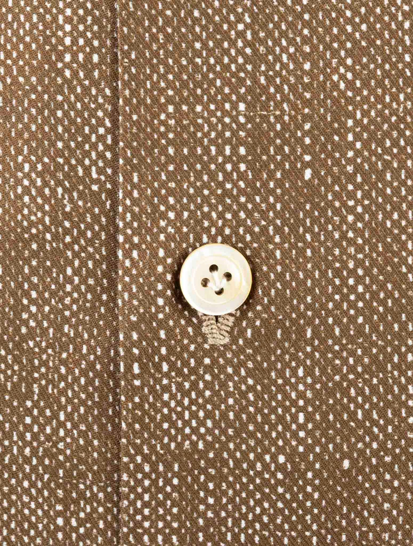 Kiton Brown Cotton Shirt