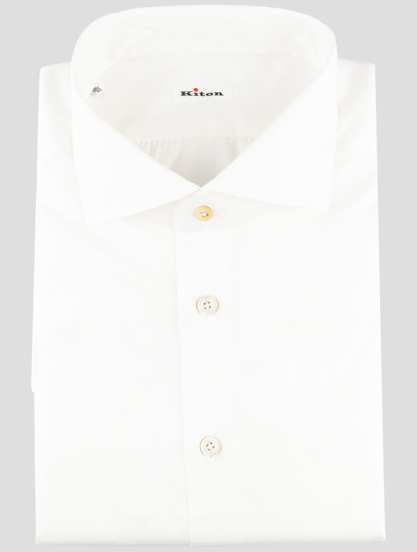 Kiton White Cotton Shirt