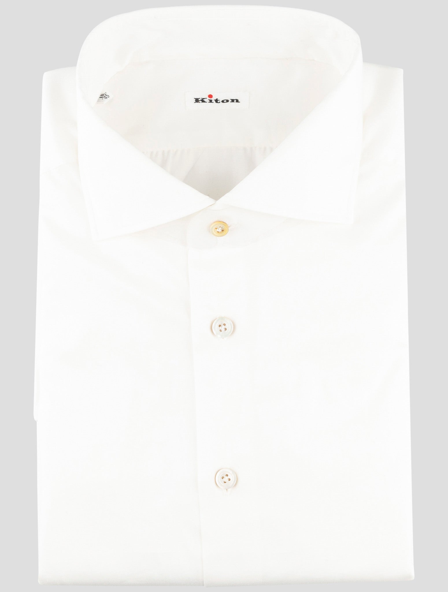 Kiton White Cotton Shirt