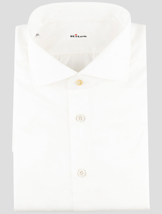 Kiton White Cotton Shirt