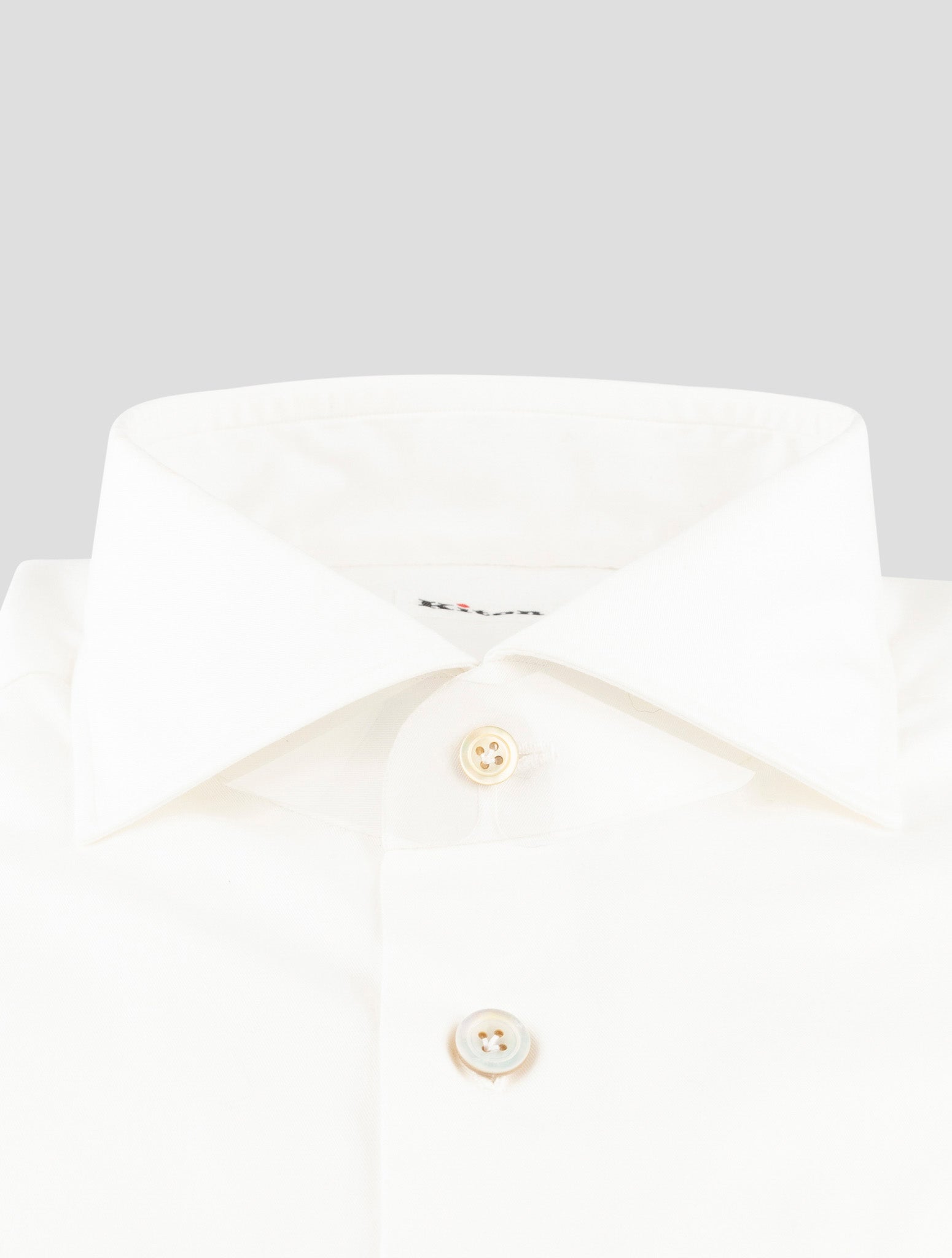 Kiton White Cotton Shirt