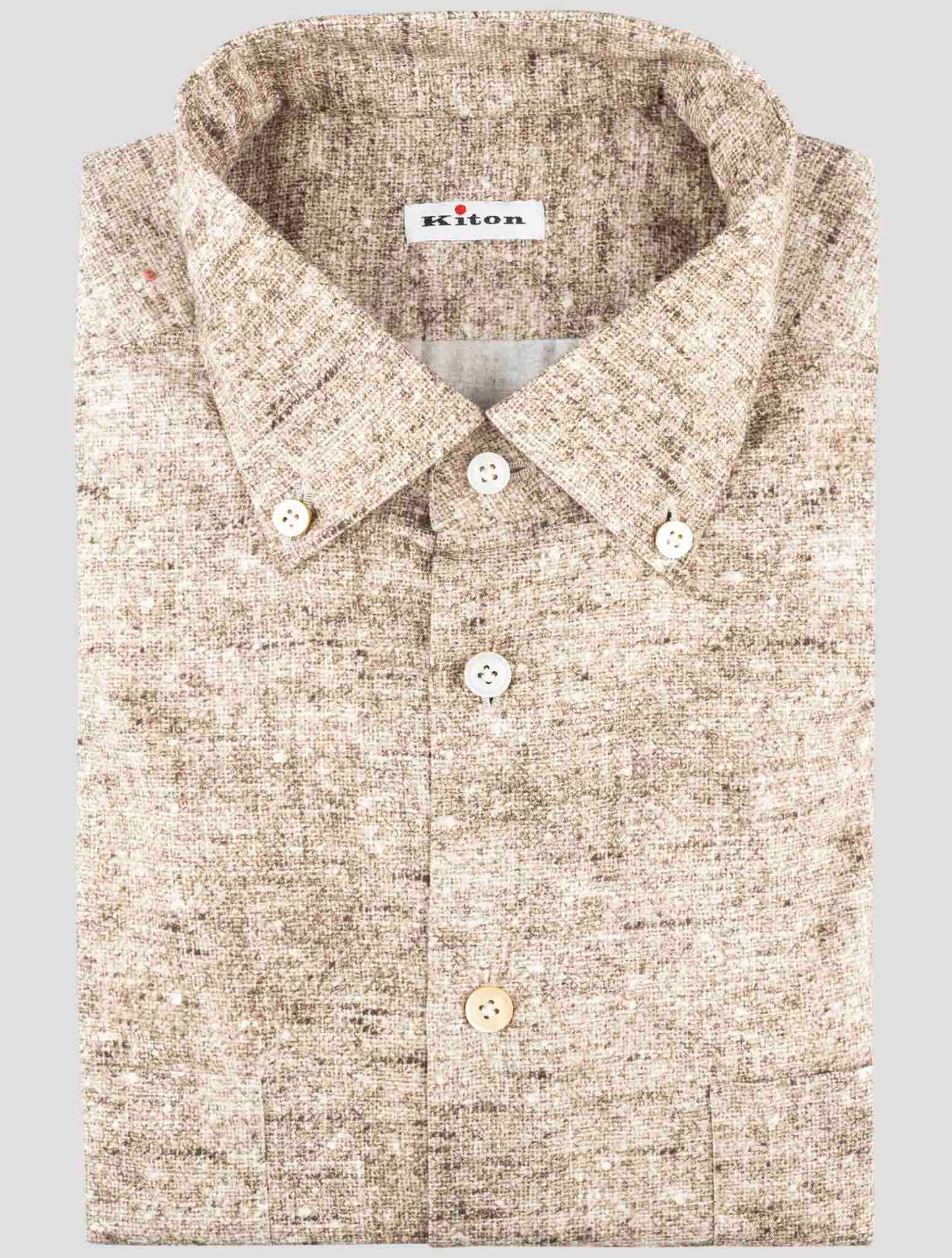 Kiton Green Cotton Shirt