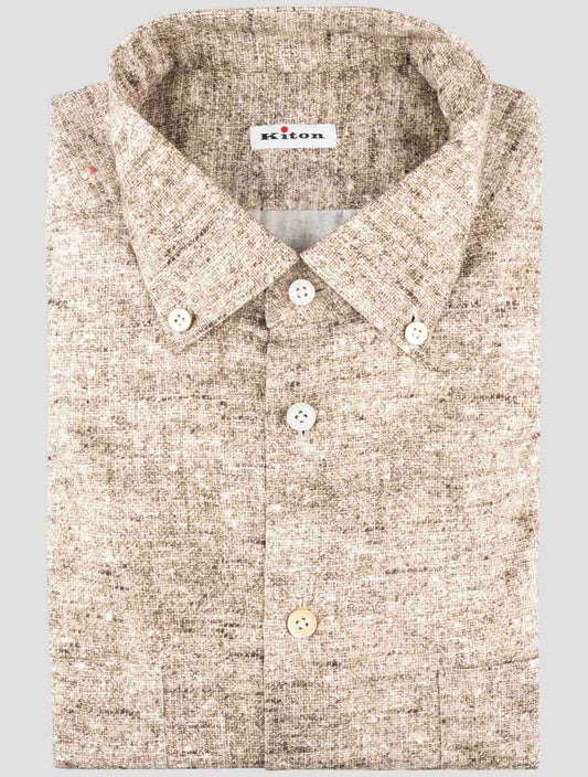 Kiton Green Cotton Shirt
