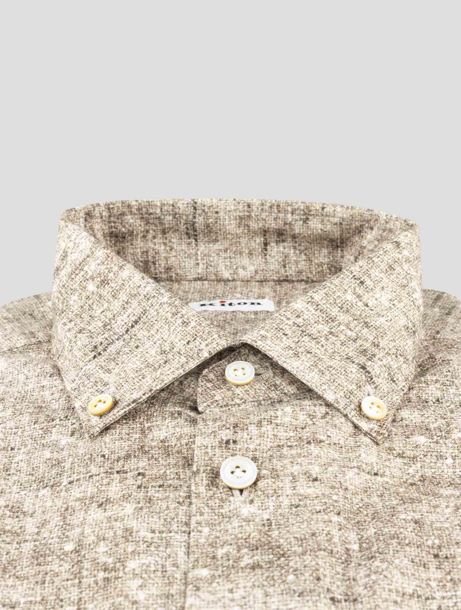 Kiton Green Cotton Shirt