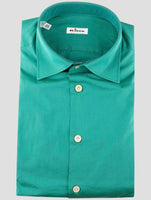 Kiton Green Cotton Shirt