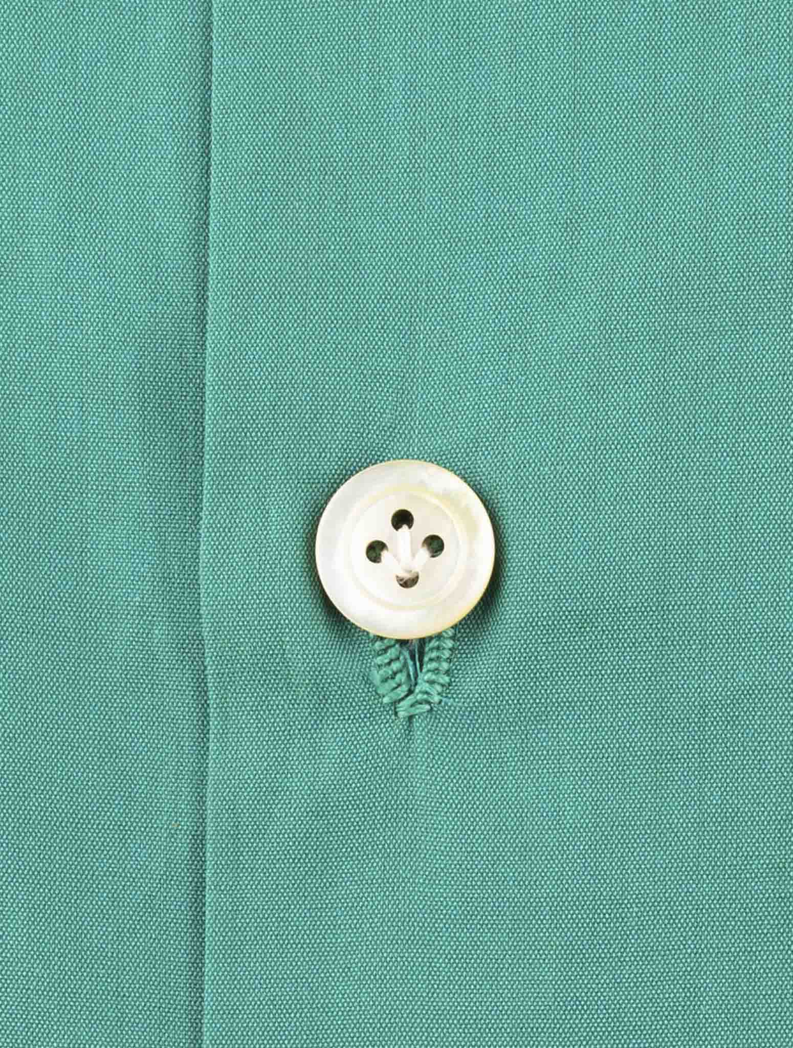 Kiton Green Cotton Shirt