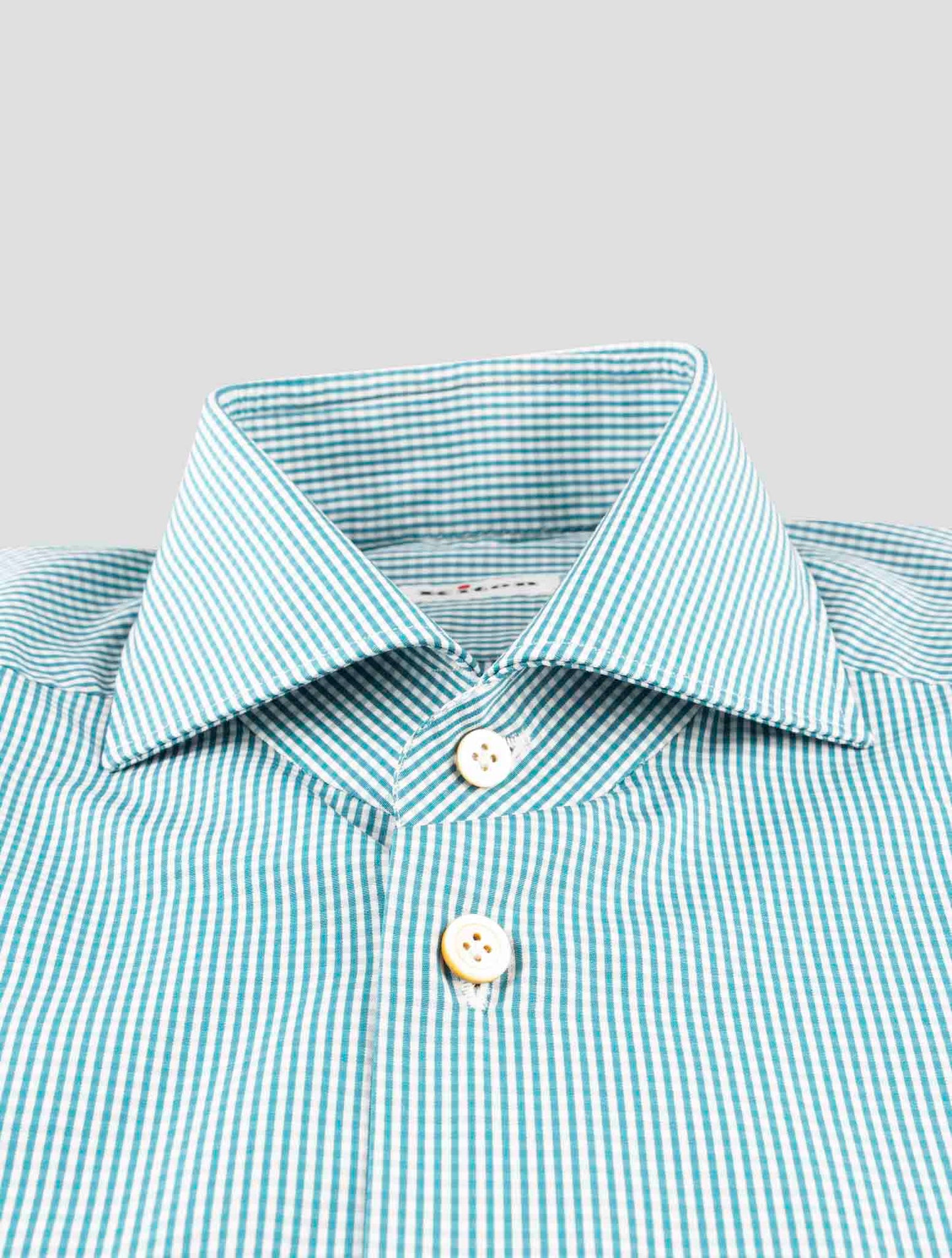 Kiton Green Cotton Shirt