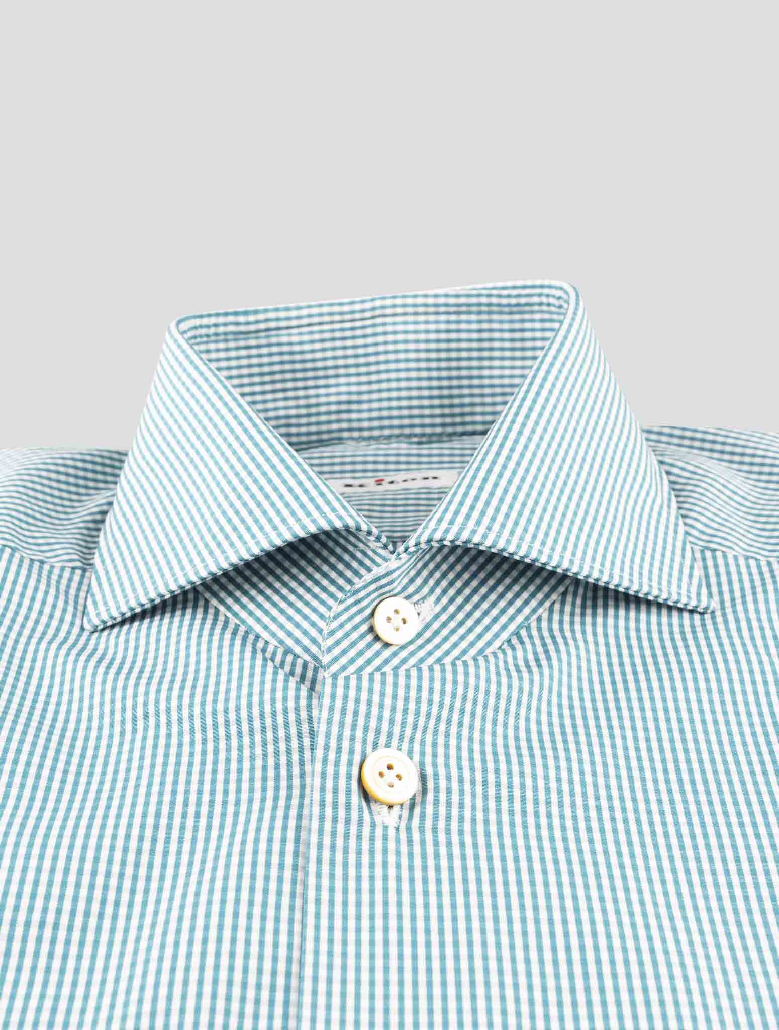 Kiton Green Cotton Shirt