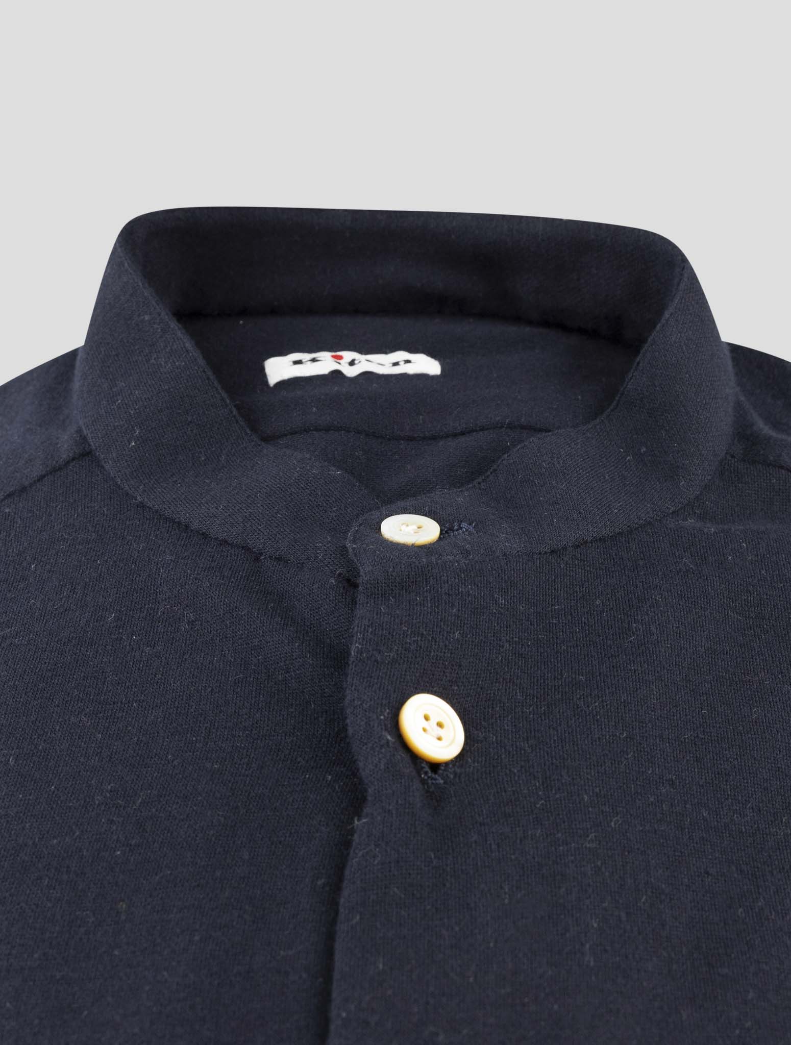 Kiton Black Cotton Cashmere Shirt