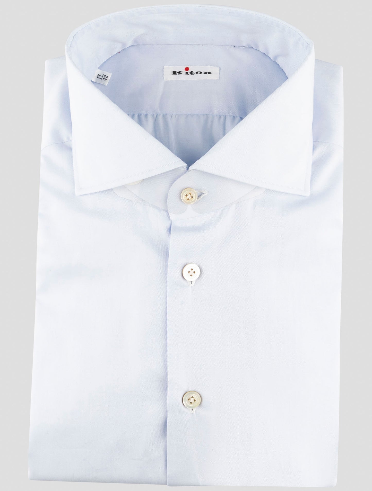 Kiton Light Blue Cotton Shirt
