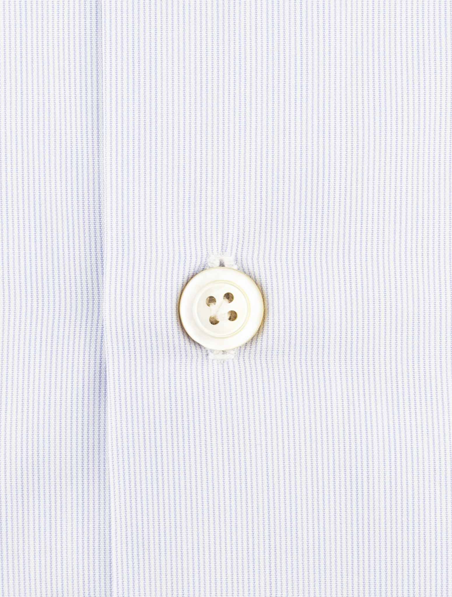 Kiton Blue Cotton Shirt