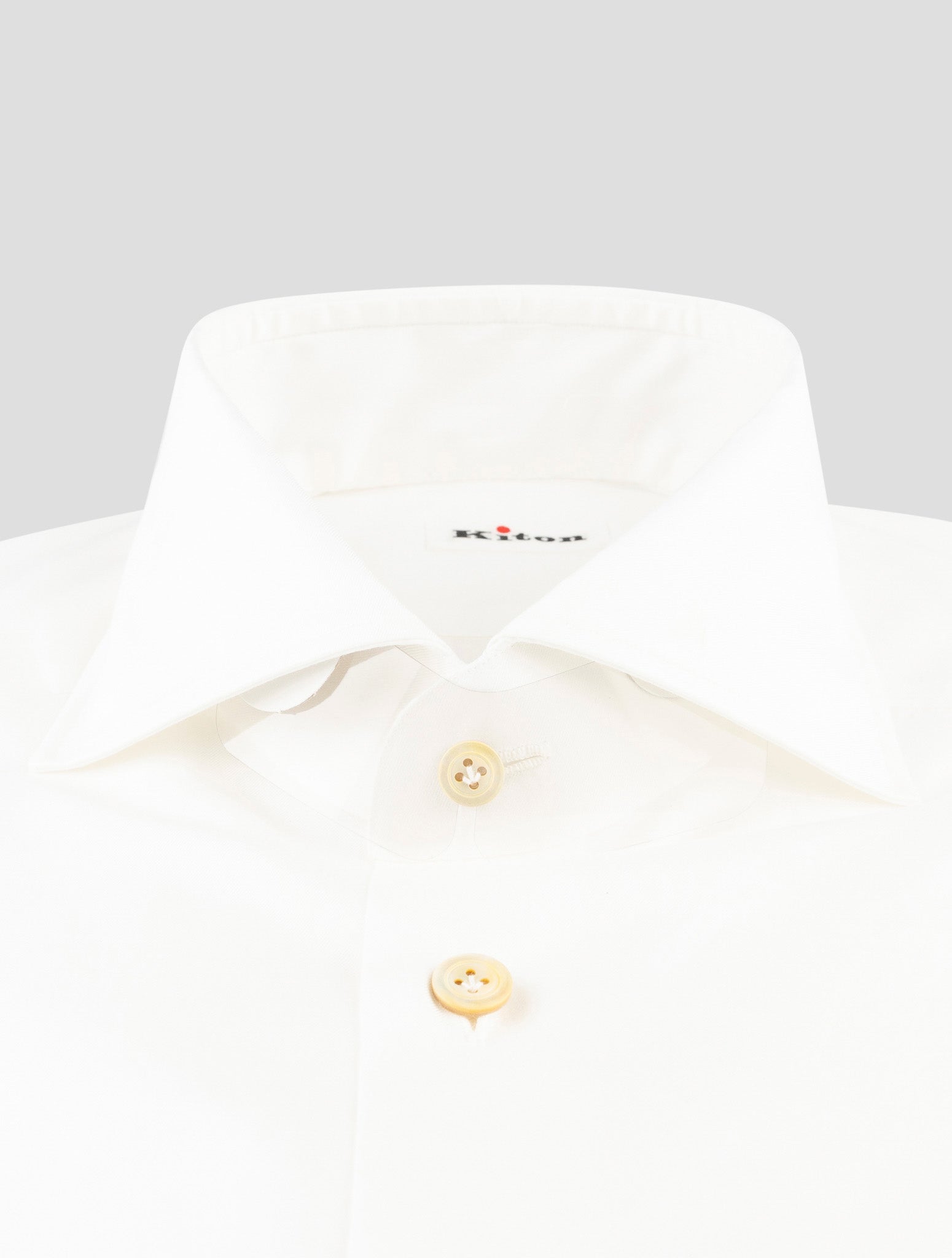 Kiton White Cotton Shirt