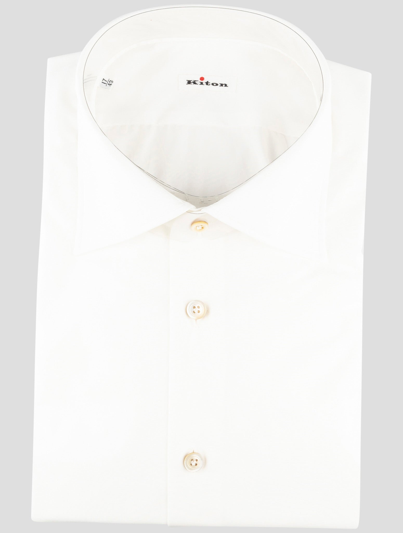 Kiton White Cotton Shirt