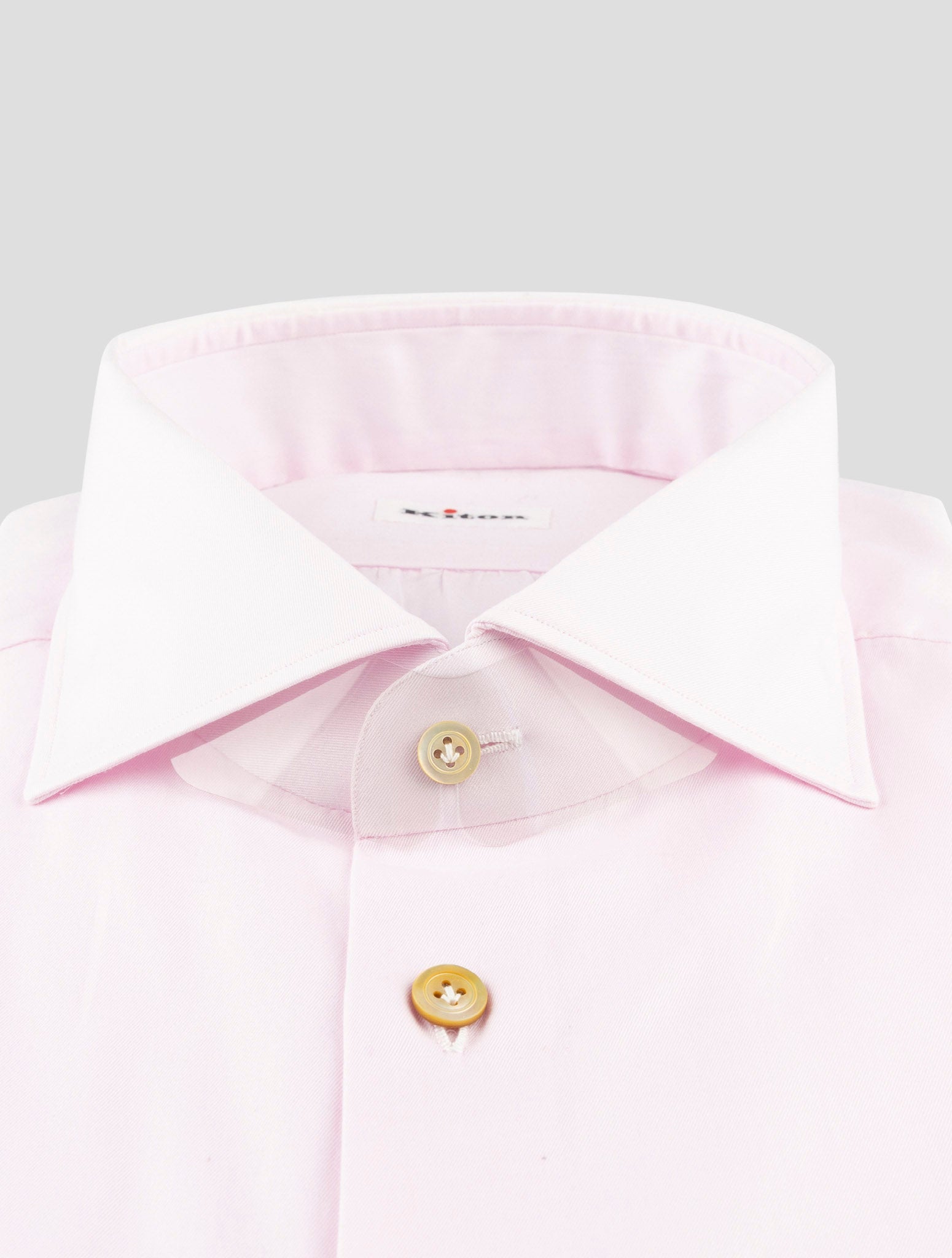 Kiton Gray Cotton Shirt
