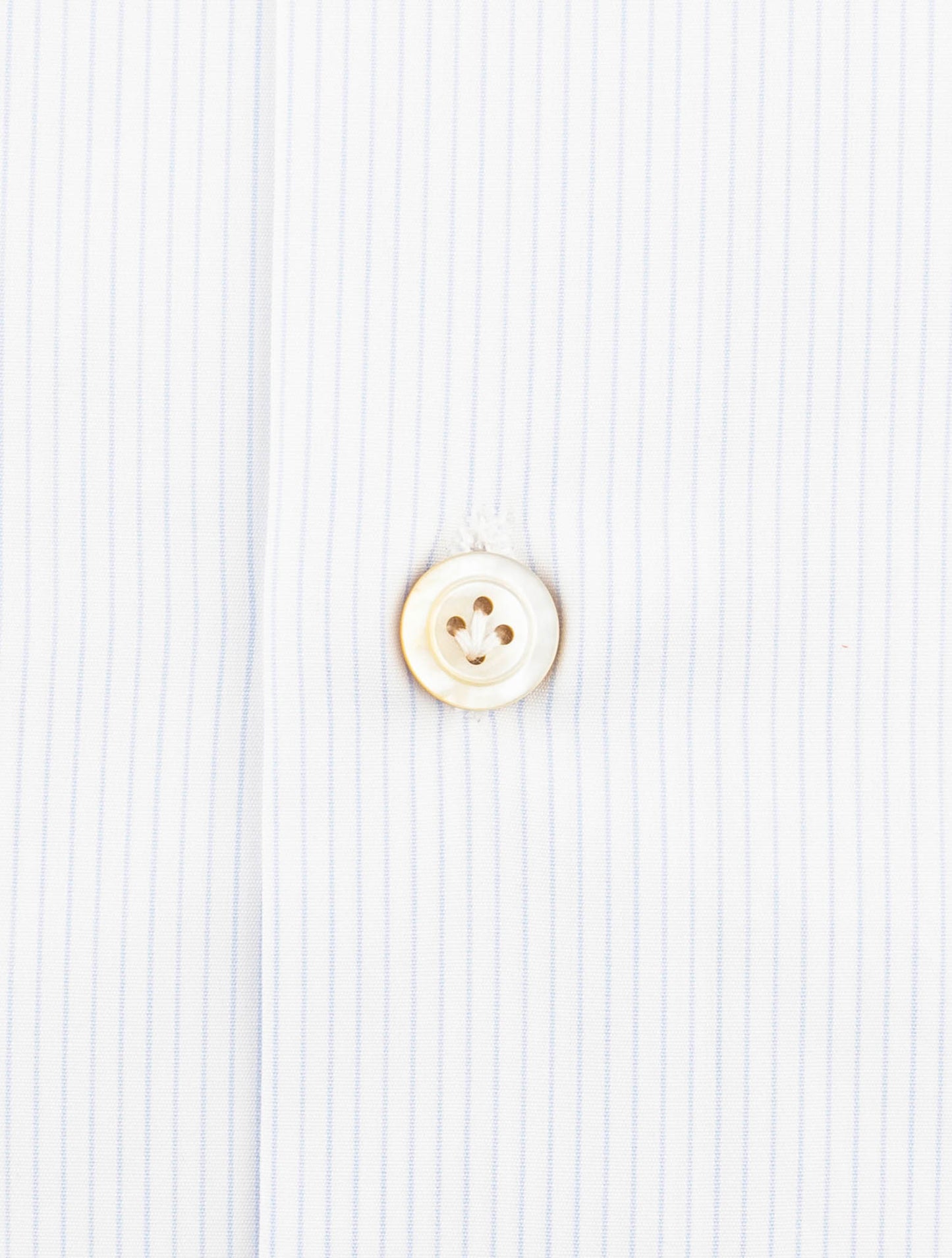Kiton Blue White Cotton Shirt