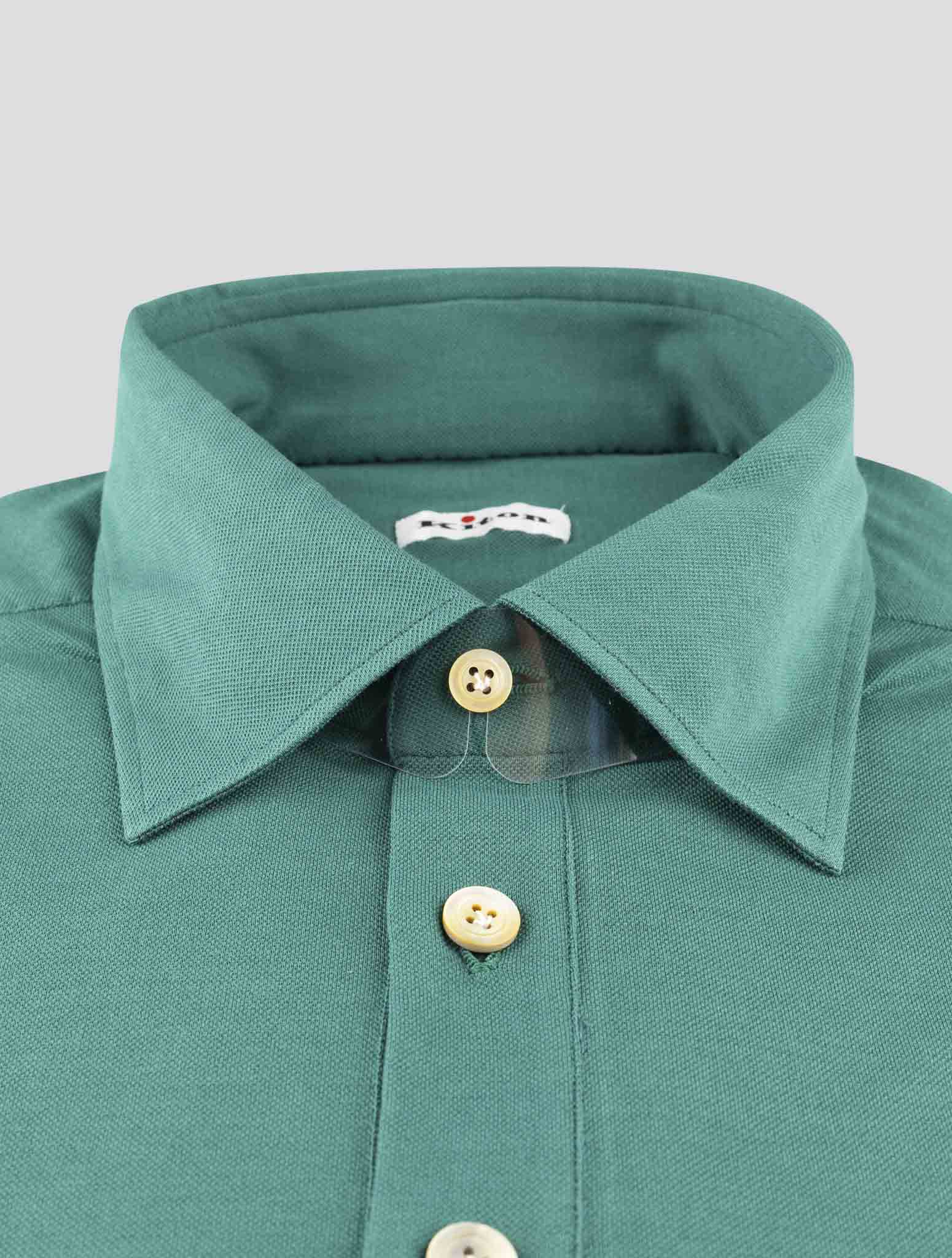 Kiton Green Cotton Sweater Polo