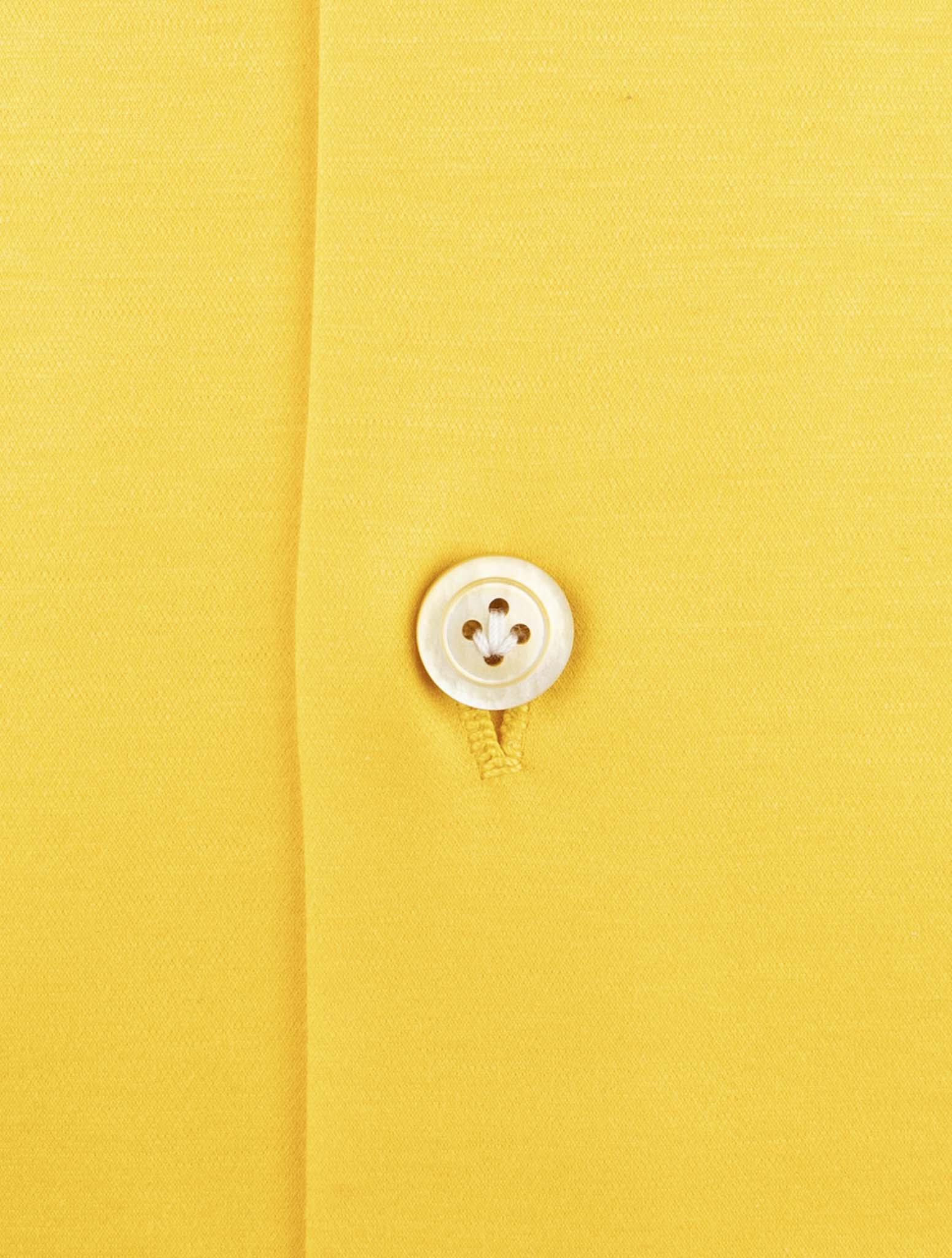 Kiton Yellow Cotton Shirt