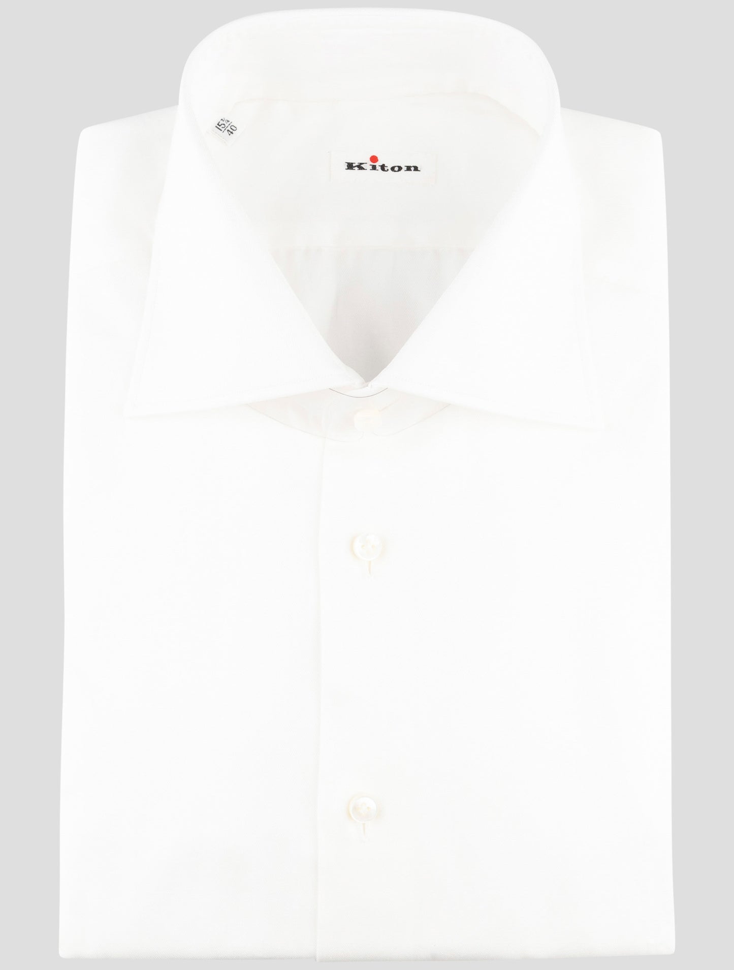 Kiton White Cotton Shirt