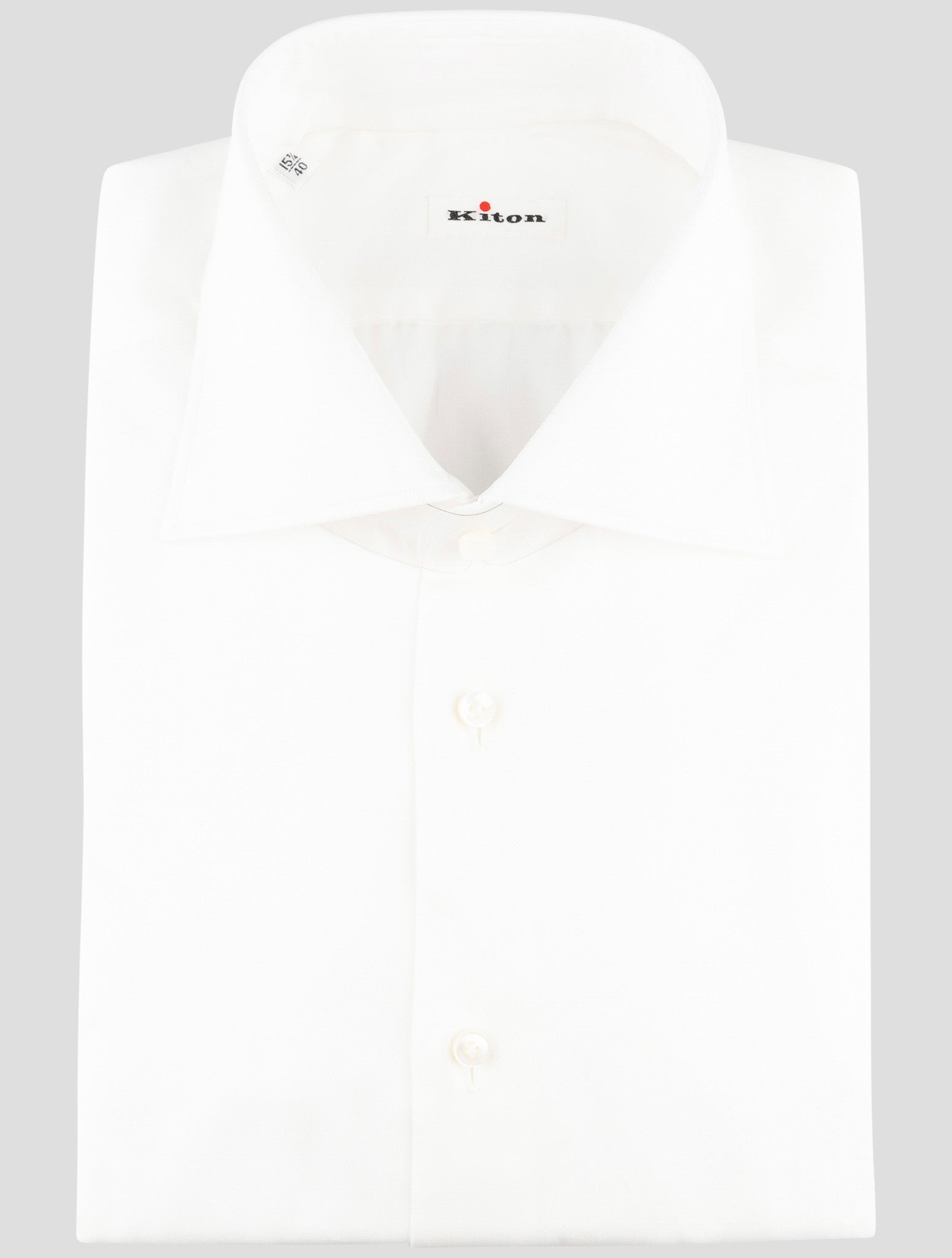 Kiton White Cotton Shirt