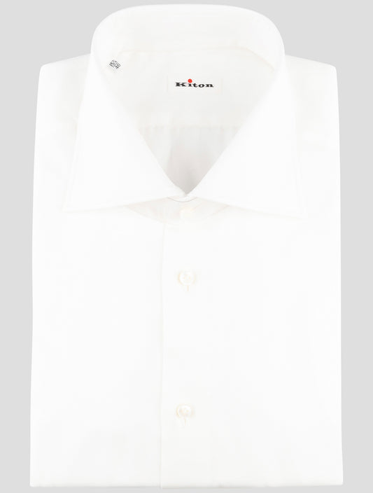 Kiton White Cotton Shirt