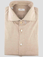 Kiton Brown Cotton Cashmere Shirt