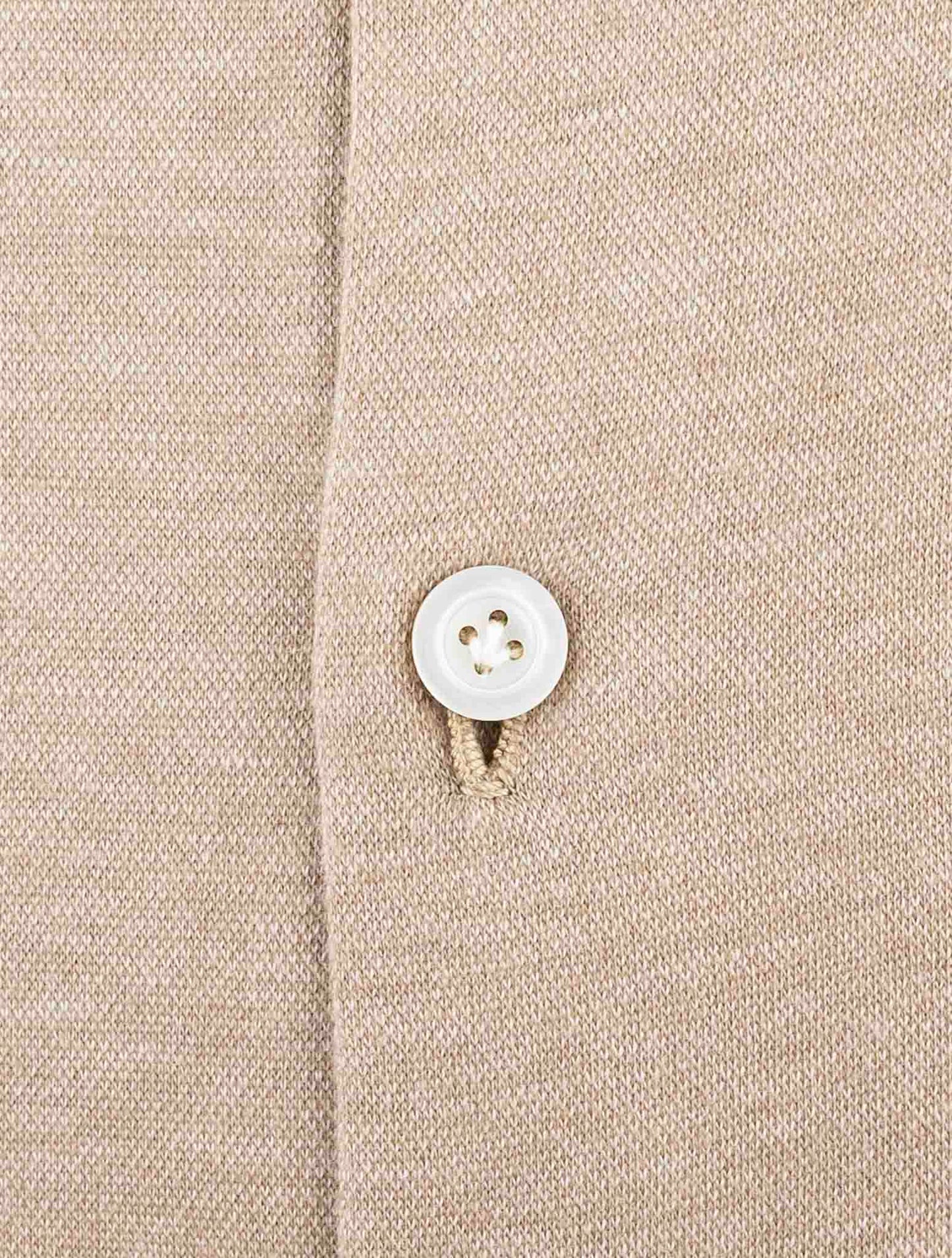 Kiton Brown Cotton Cashmere Shirt