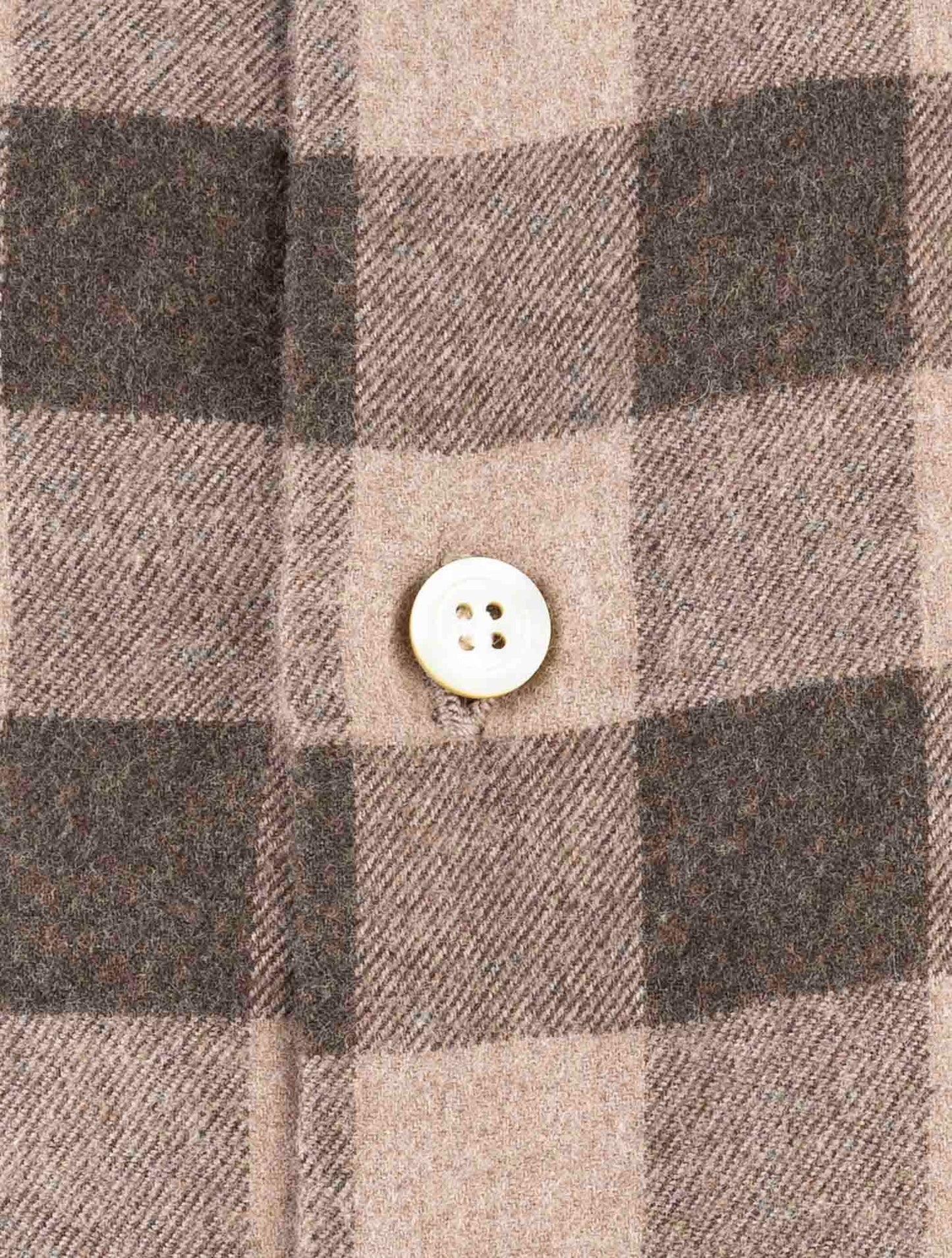 Kiton Brown Cotton Shirt