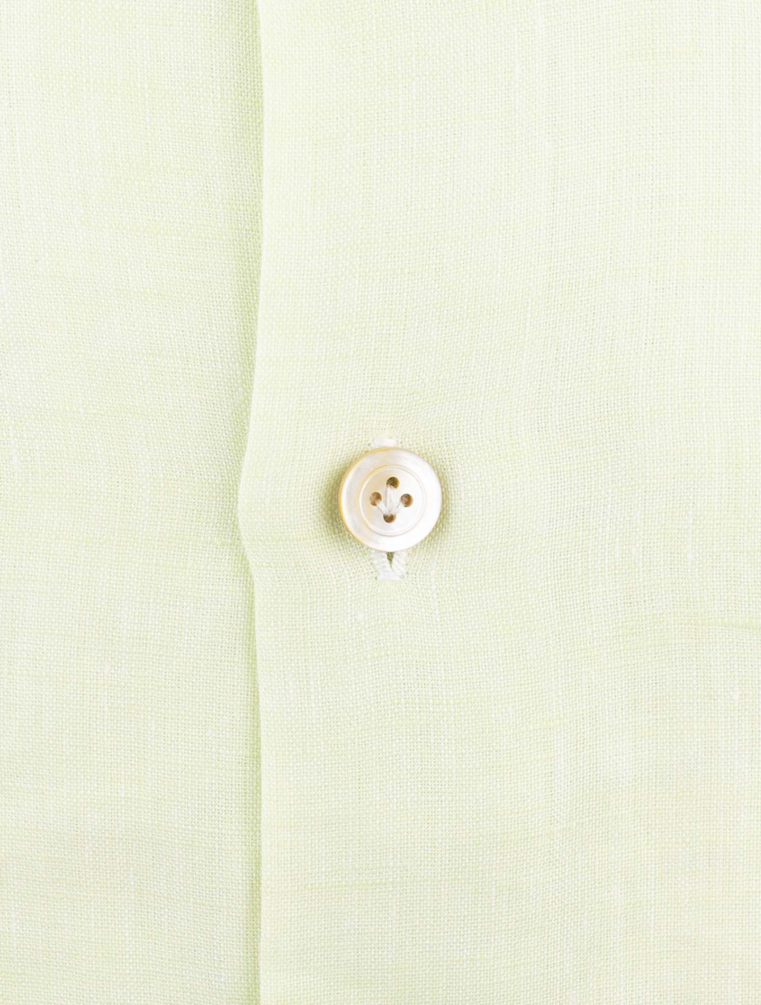 Kiton Green Linen Shirt