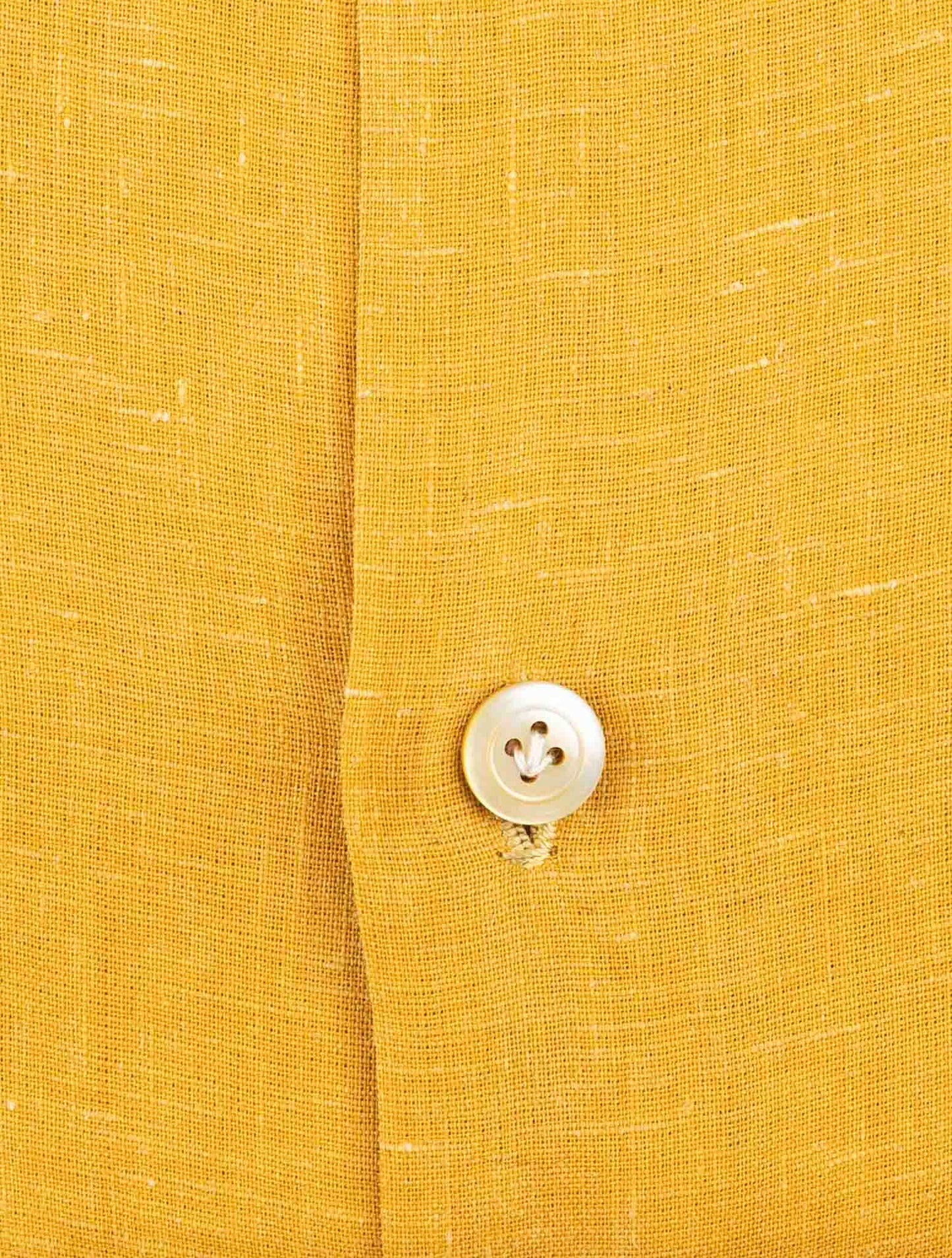 Kiton Yellow Linen Shirt