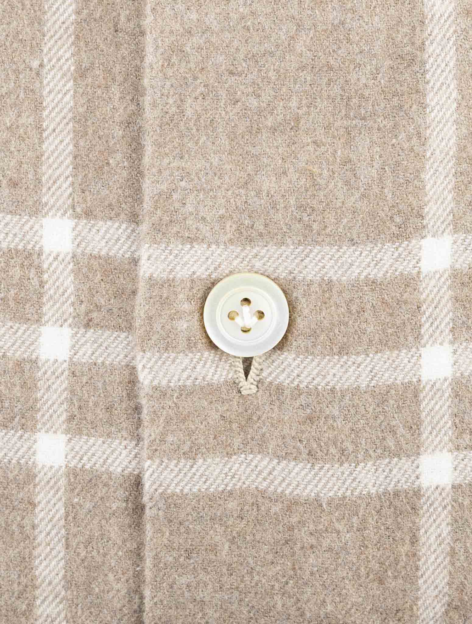 Kiton Brown Cotton Shirt