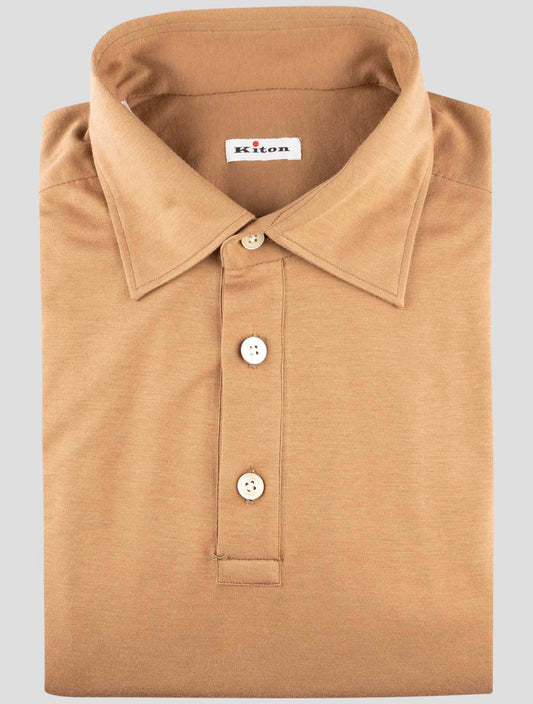 Kiton Brown Cotton Polo