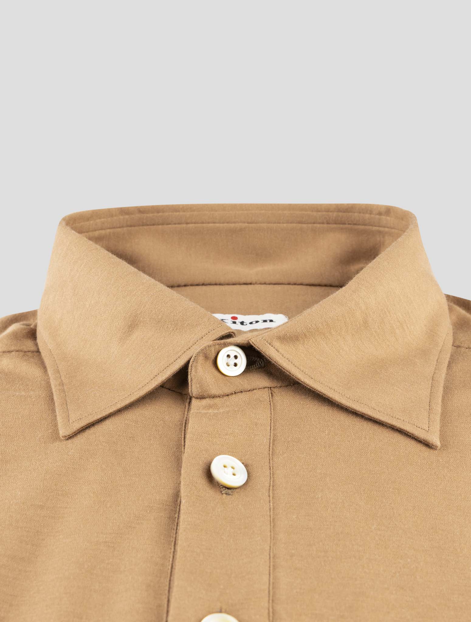Kiton Brown Cotton Polo