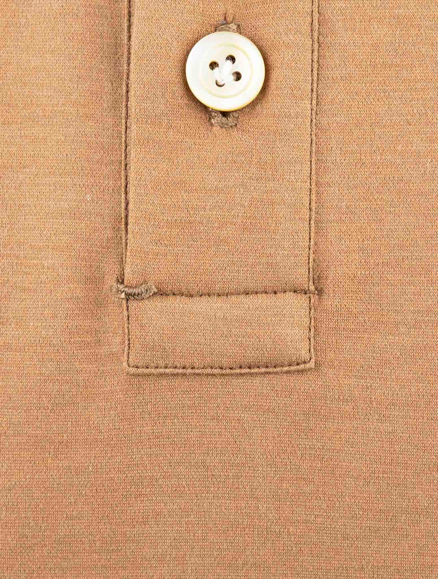 Kiton Brown Cotton Polo