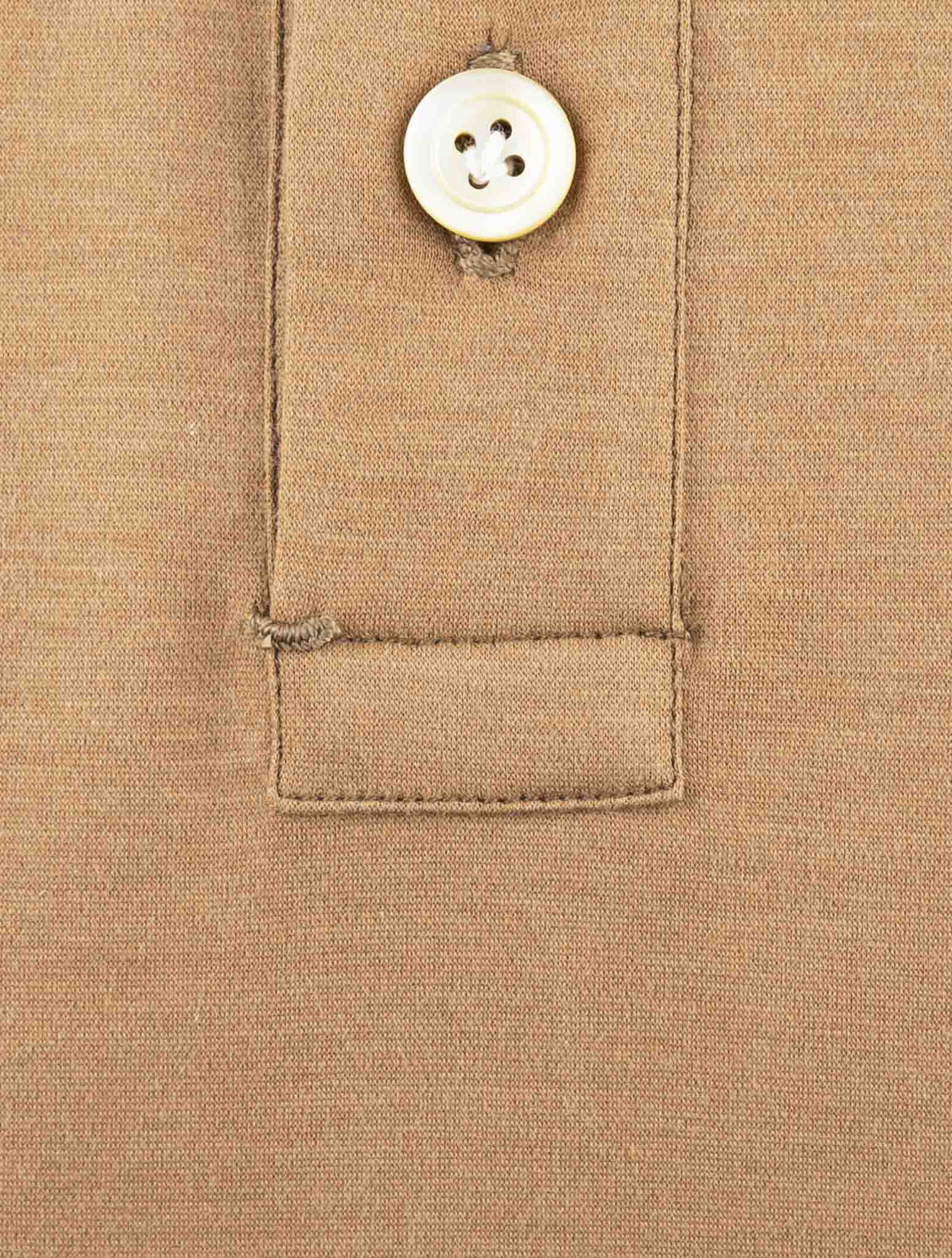 Kiton Brown Cotton Polo