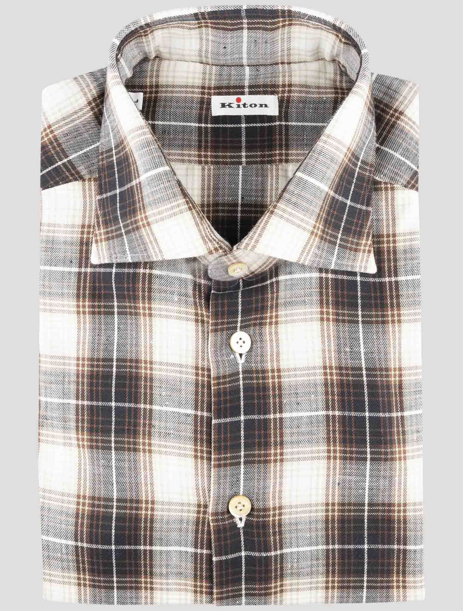 Kiton Gray Cotton Shirt