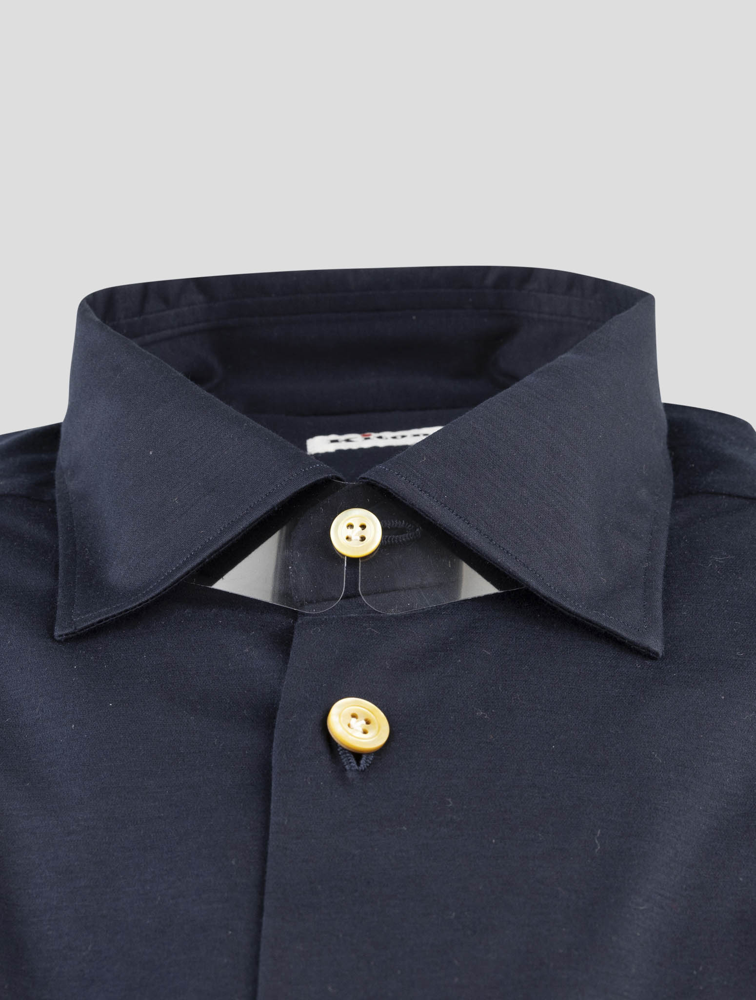 Kiton Black Cotton Shirt