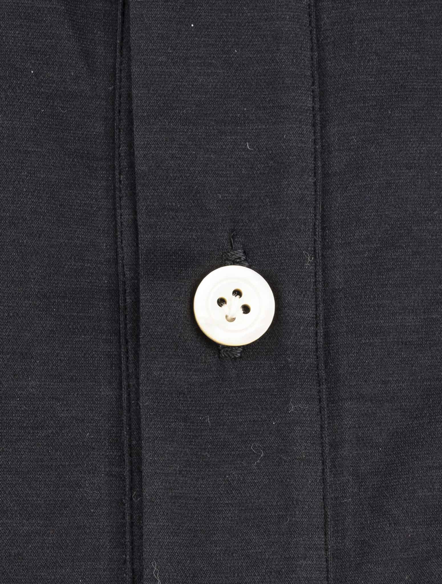Kiton Black Cotton Shirt