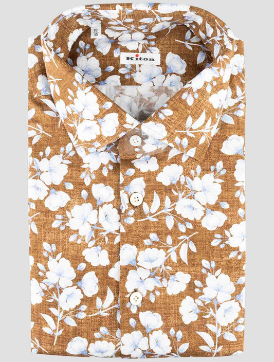 Kiton Multicolor Cotton Shirt