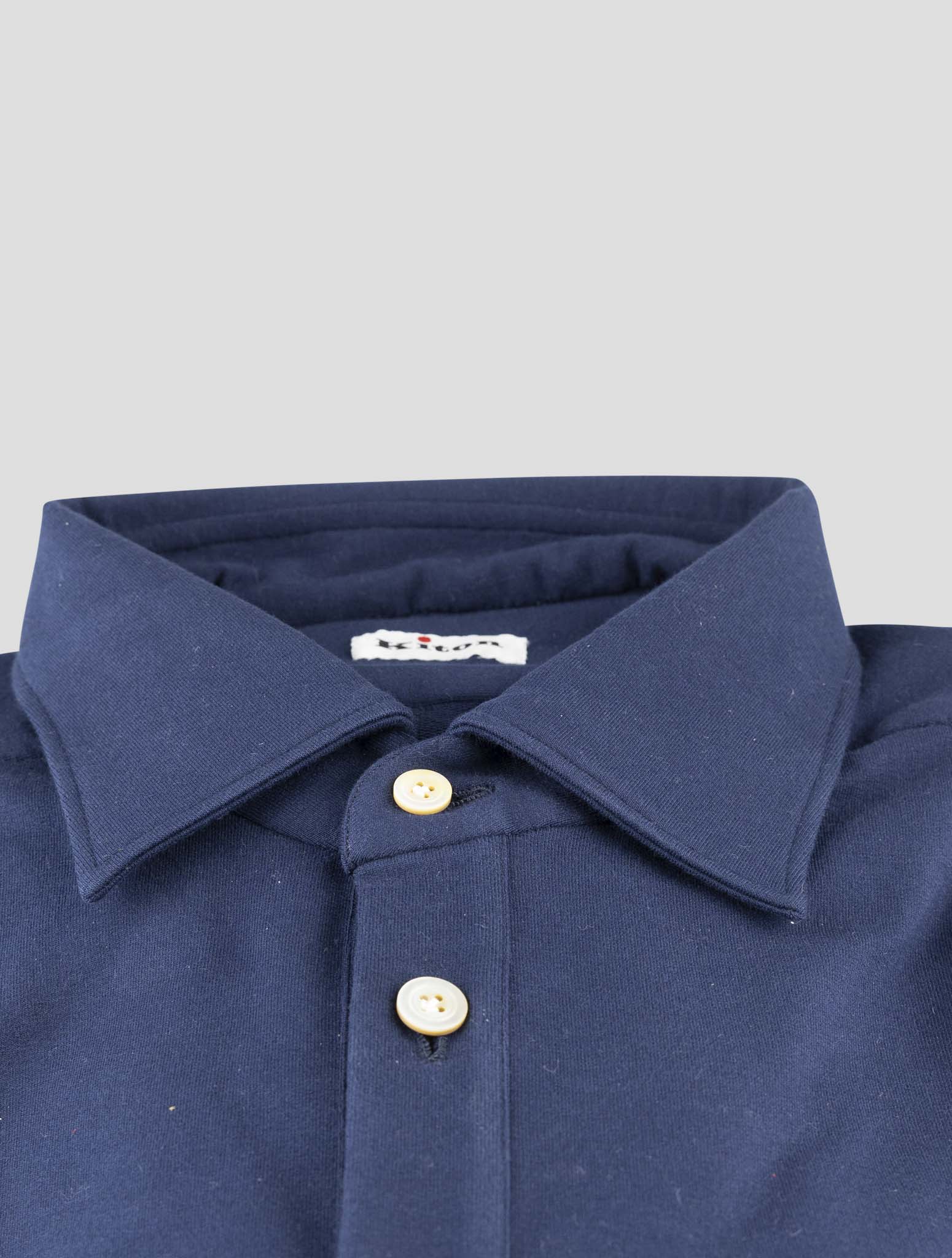 Kiton Blue Cotton Ea Shirt
