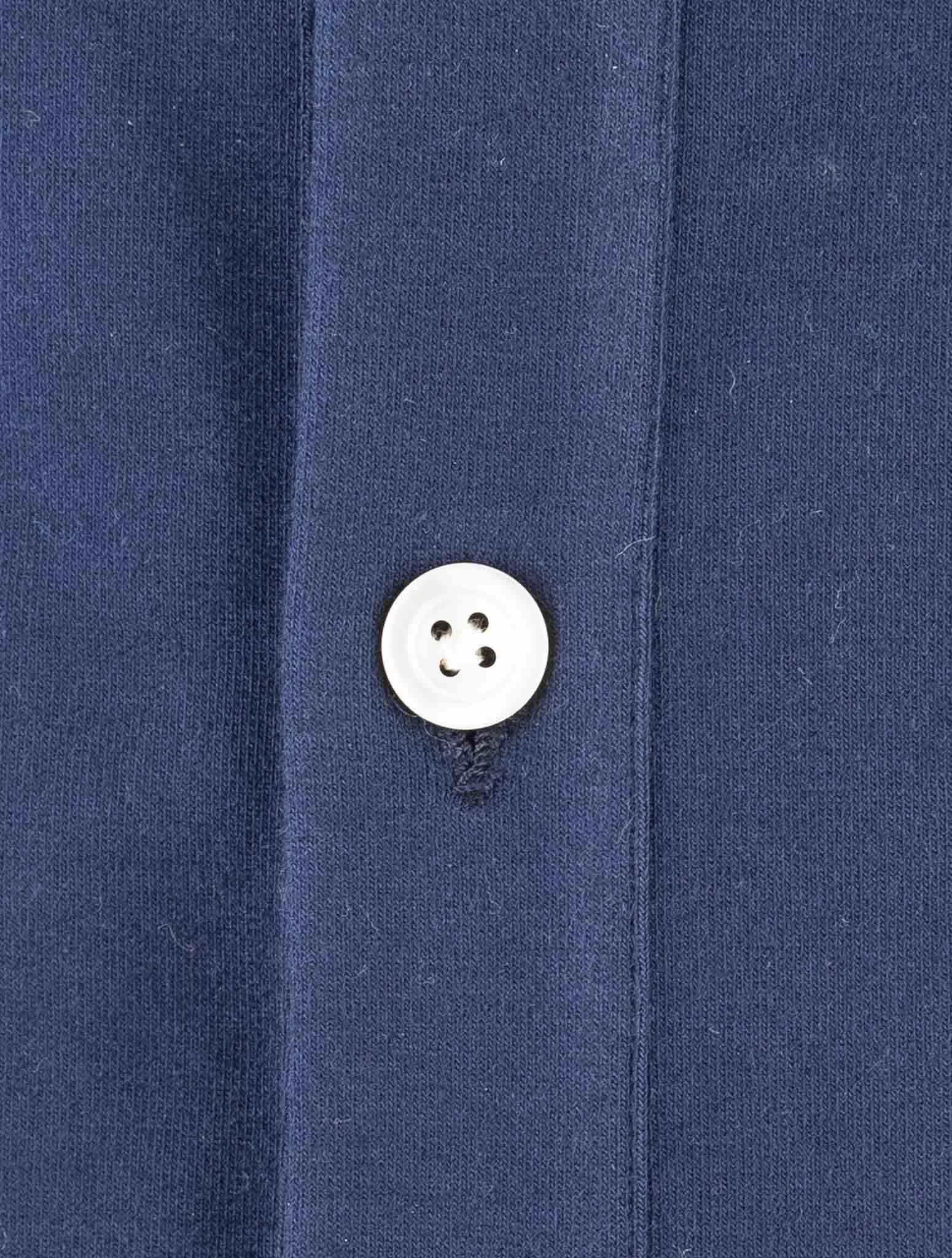Kiton Blue Cotton Ea Shirt